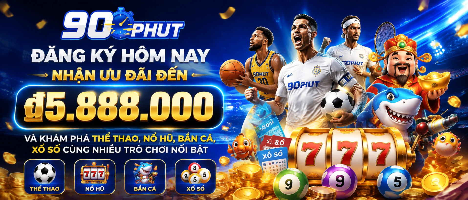 Giao diện game Nổ Hũ tại 90phut