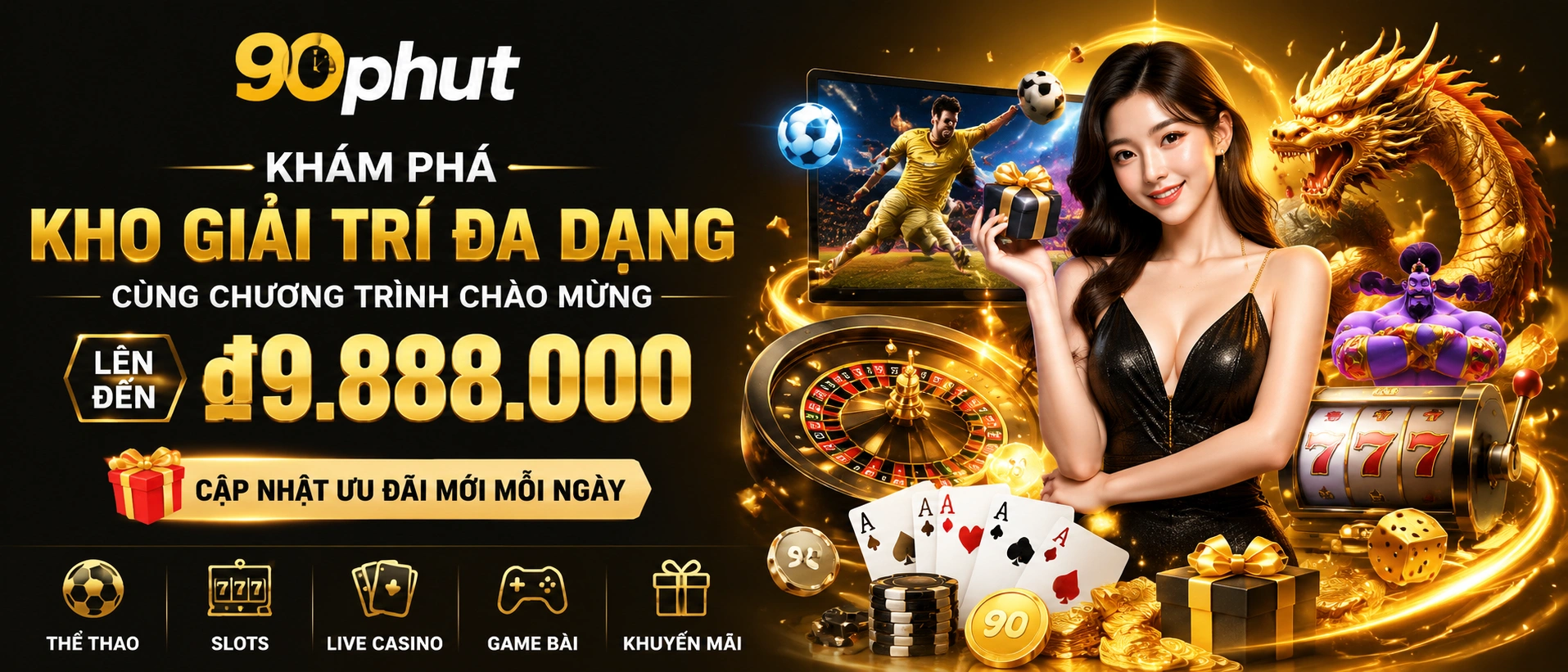 Slot game mới tại 90phut